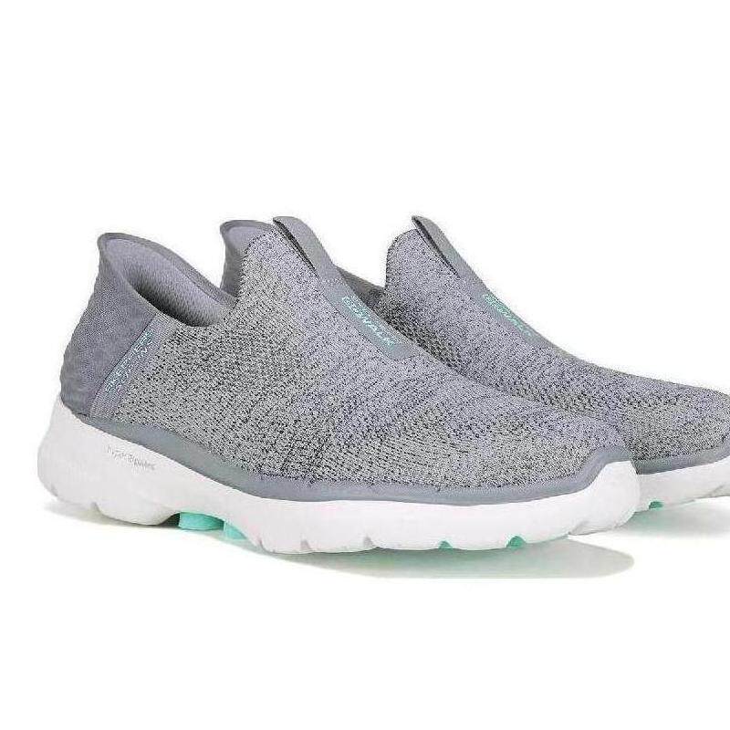 skechers女鞋懒人鞋一脚蹬运动鞋跑步鞋健步鞋防滑轻质正品76672
