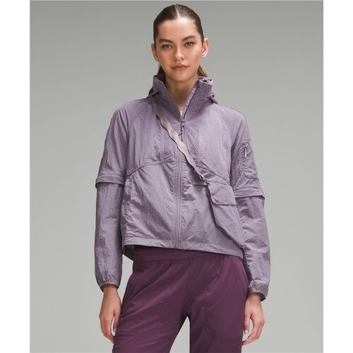 Lululemon露露乐蒙女子外套夹克衫连帽瑜伽服宽松春夏舒适LW4BU0S