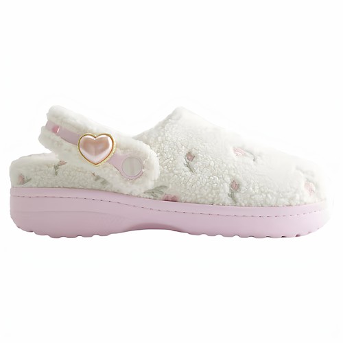 Crocs卡骆驰拖鞋女鞋毛毛鞋包头拖Hollister联名粉嫩可爱秋冬保暖