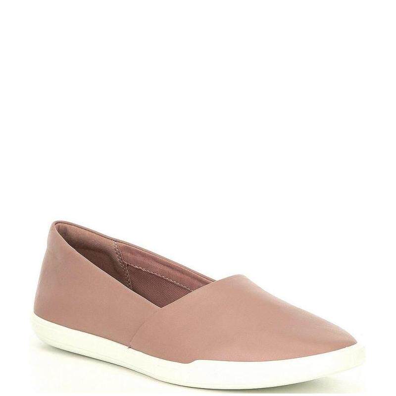 ecco/爱步女单鞋透气防滑耐磨一脚蹬柔软绒面散步正品20035154