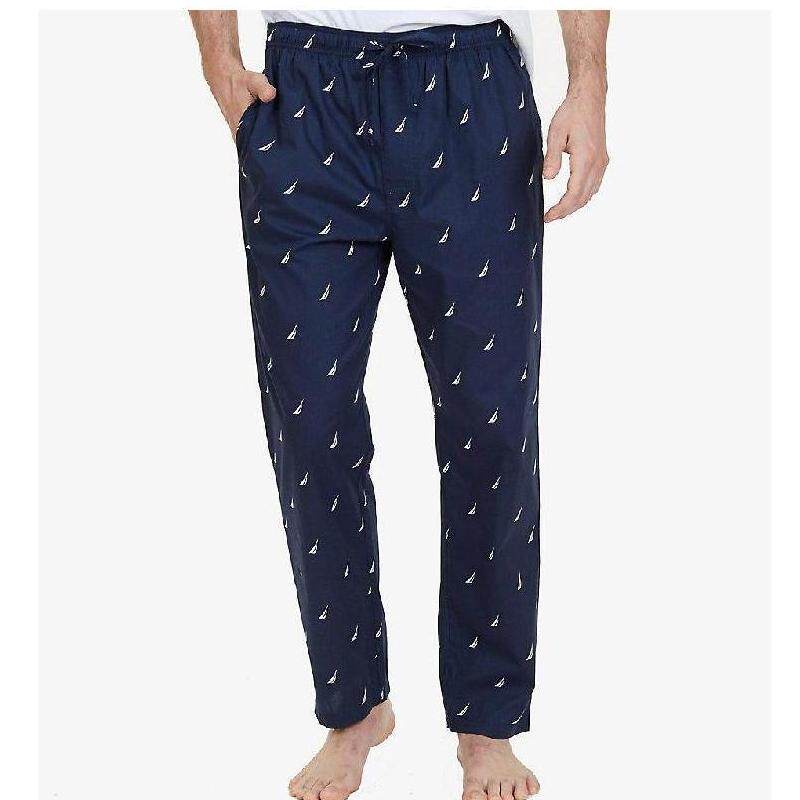 nautica/诺帝卡男睡裤家居裤宽松舒适柔软透气长裤印花正品300187