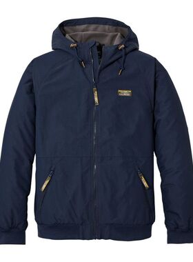 L.L. Bean宾恩男夹克连帽抓绒外套保暖防风冲锋衣飞行服春秋冬季