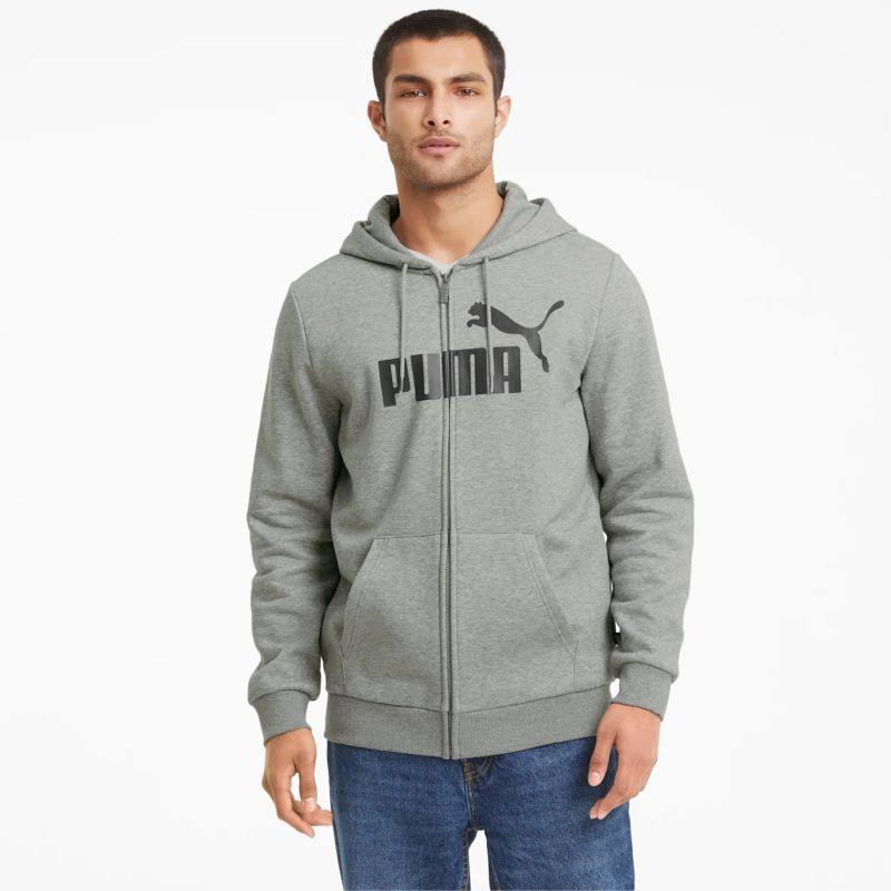 puma/彪马男子运动连帽衫外套春秋上新经典款式舒适logo休闲日常