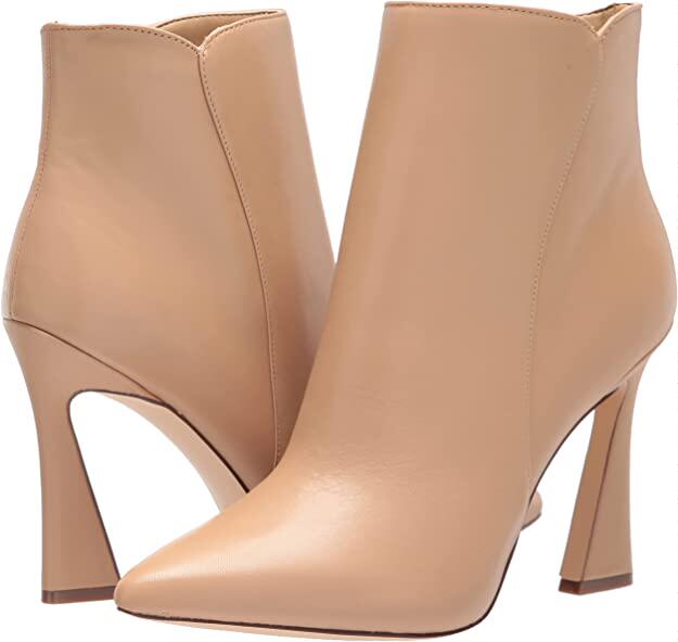 清仓nine west/玖熙女鞋皮靴尖头酒杯跟跟高跟靴美国直邮n04844t