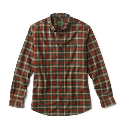 ORVIS男衬衫方领长袖春夏时尚亲肤户外舒适透气棉质简约经典3EHK