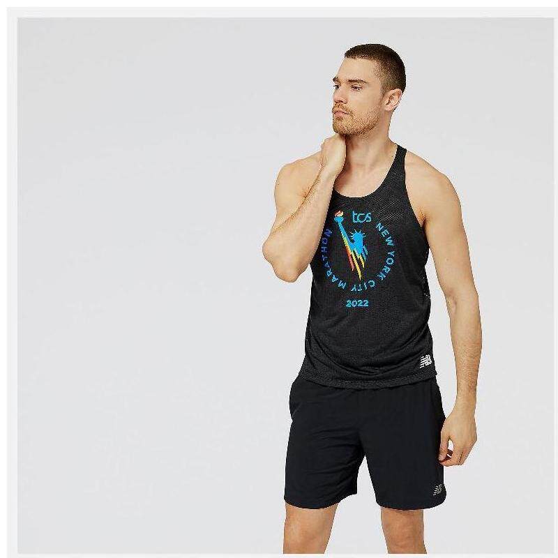 NEW BALANCE NB男女款运动跑步背心速干修身上衣直邮MT23260M