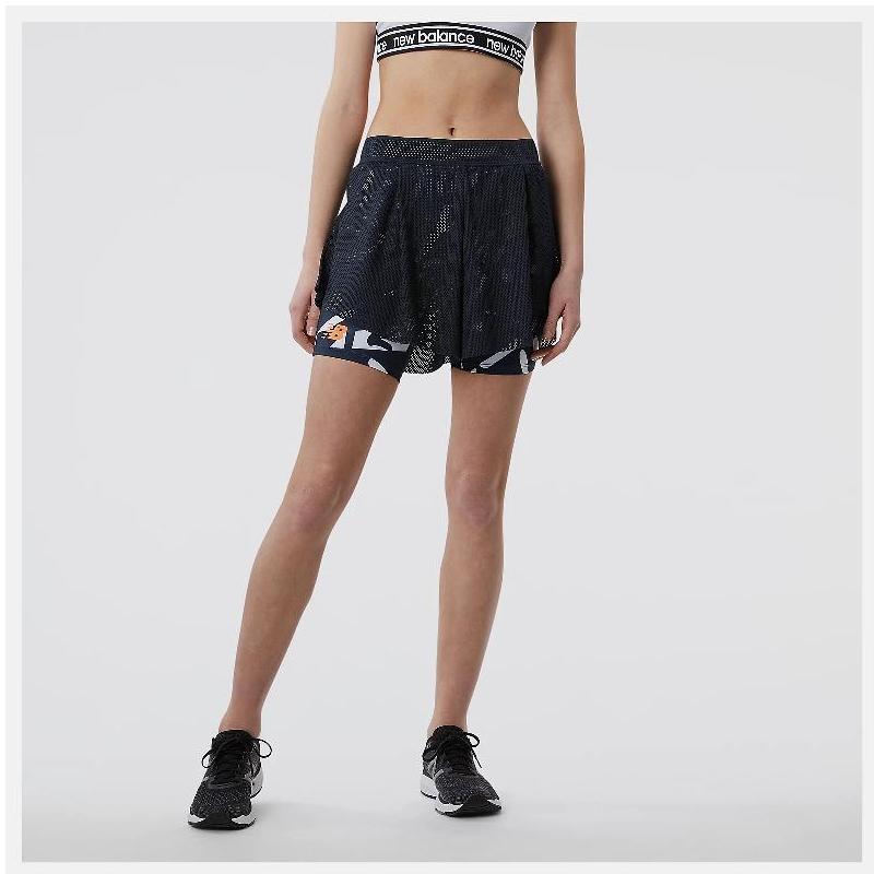 NEW BALANCE新百伦女款运动短裤假两件网球速干正品WS21436