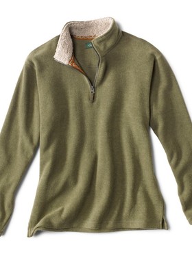 ORVIS男士长袖立领打底衫套头卫衣春秋户外舒适透气棉质简约26S7