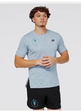 NEW BALANCE NB男士运动跑步短袖T恤衫速干宽松直邮MT23281M