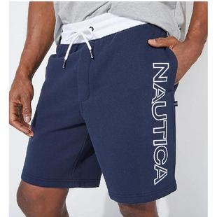 nautica Z01170 健身跑步透气吸汗纯色宽松正品 诺帝卡男运动短裤