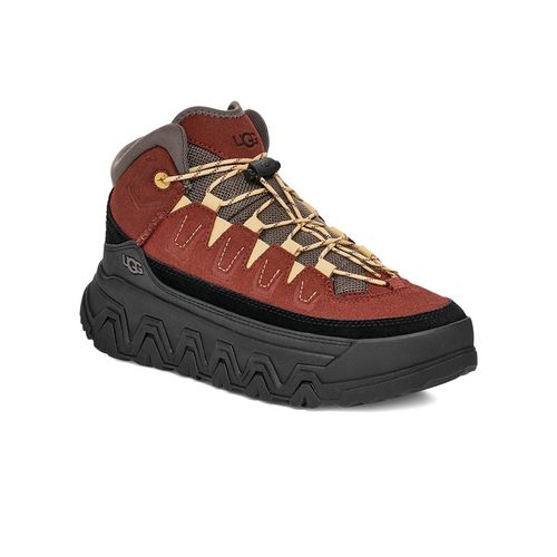 UGG女鞋运动鞋越野跑鞋系带防水绒面革厚底增高鞋春秋防滑新款