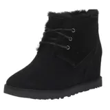 UGG Женские ботинки снежные ботинки зимняя шерсть теплые высокие каблуки классическая женщина подлинная 1103747