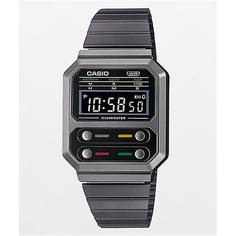 Casio/卡西欧手表腕表商务A100WEGG-1AV休闲时尚高级感送礼正品