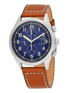 Citizen/西铁城男士手表计时蓝色表盘腕表礼物通勤正品CA0621-05L