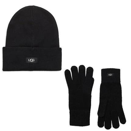 UGG帽子手套二件套装礼物针织帽冬保暖男女正品JX595817