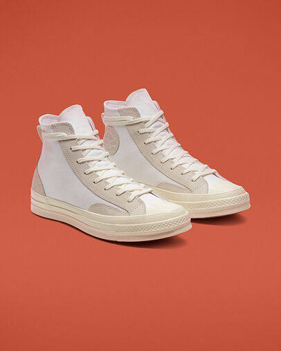 Converse/匡威男款高帮Chuck 70系带厚底帆布鞋舒适正品168604C