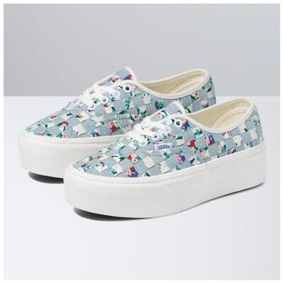 VANS男女厚底增高印花板鞋系带Stackform休闲鞋低帮正品4591719