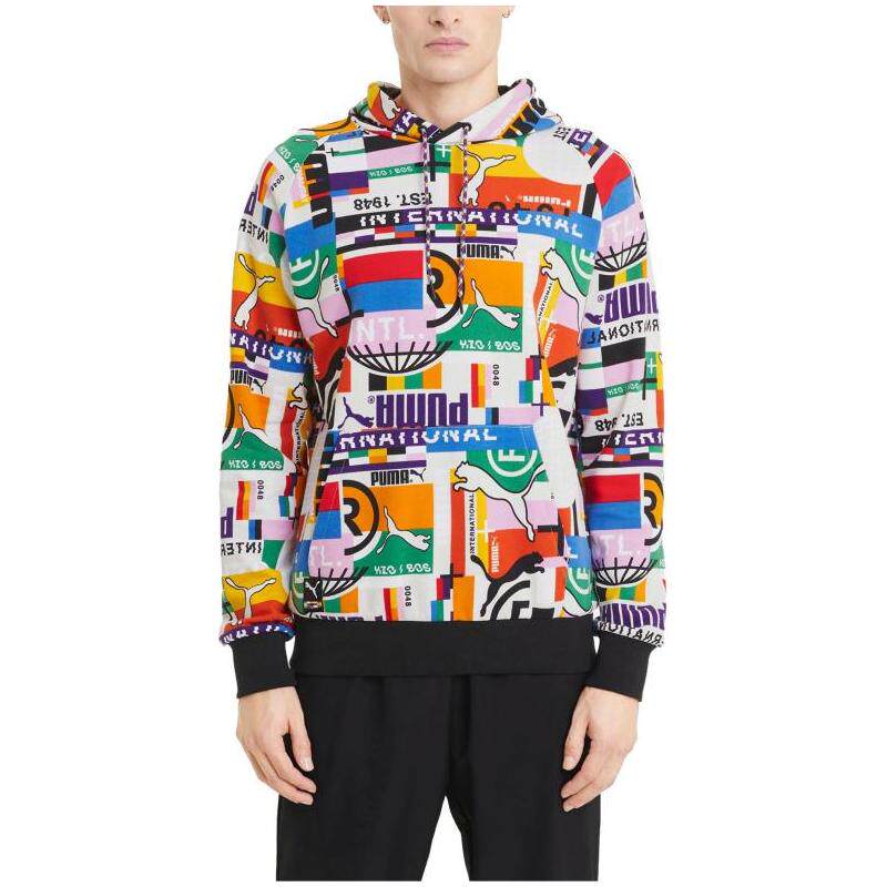 puma/彪马男子卫衣套头嘻哈抽绳连帽纯棉潮流时尚款正品14743586