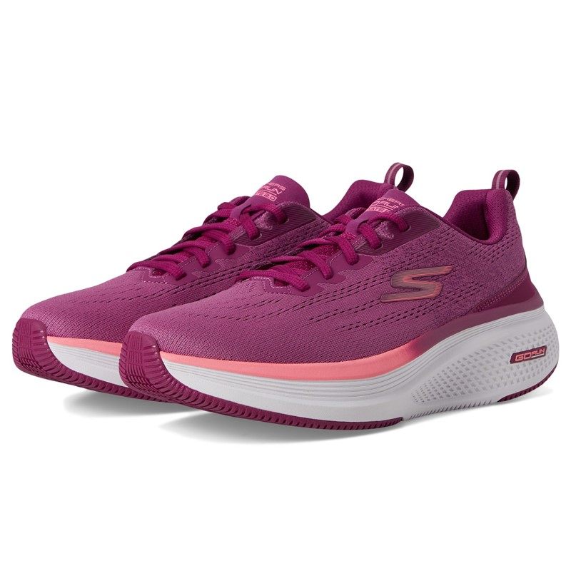 Skechers/斯凯奇女运动鞋减震旅游鞋气泡底缓冲坡跟春秋系带厚底
