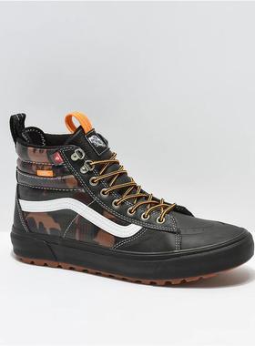 VANS范斯男鞋皮质机能风系带板鞋休闲鞋高帮鞋春秋正品B10282T