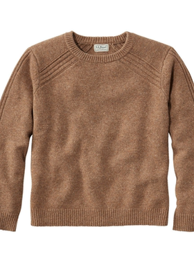 L.L.BEAN宾恩男士Rangeley羊毛毛衣圆领秋冬保暖棉质柔软TA520530