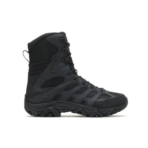 Merrell 迈乐男士短靴户外战术高筒靴 拉链防水皮革拼接缓震耐磨