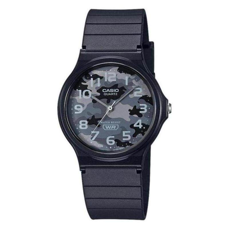 卡西欧手表男casio圆形黑色指针石英运动防水运动礼物mq24-8cos