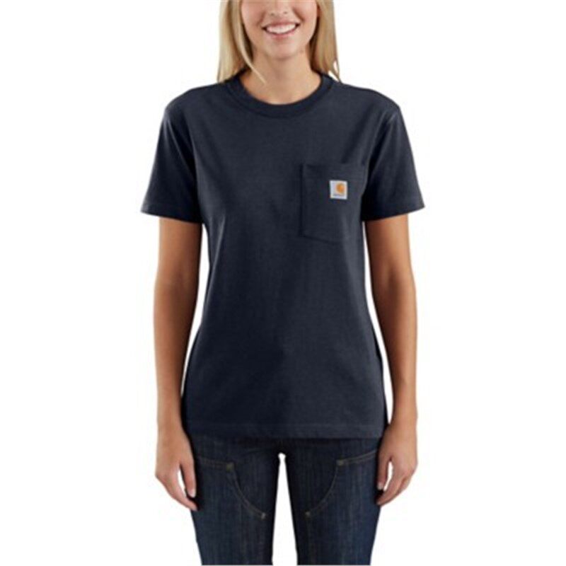 Carhartt/卡哈特女装短袖T恤圆领WK87工装半截袖棉质上衣103067