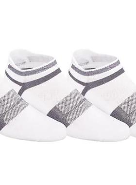 Asics/亚瑟士男袜子船袜运动轻质吸汗透气拼色短袜3双春夏B13096T