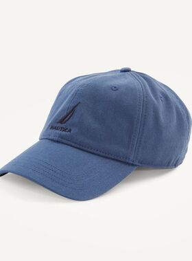 Nautica诺帝卡运动帽男女遮阳帽纯棉防晒帽子可调节棒球帽HR8401