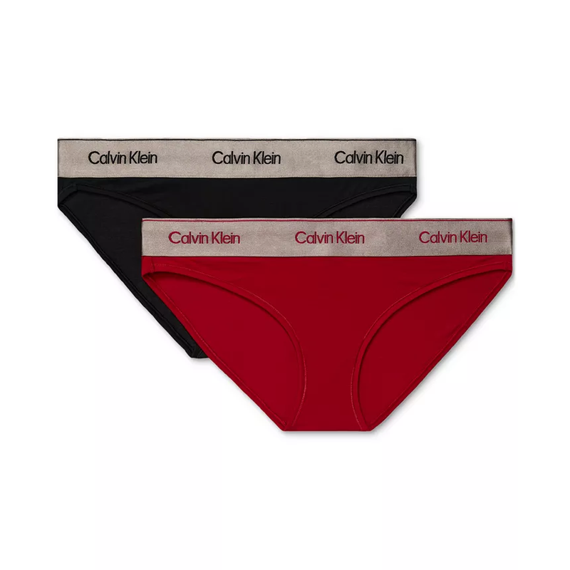 Calvin Klein/凯文克莱女内裤三角CK比基尼2条装新年款性感QF8286