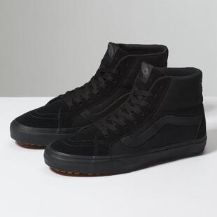 休闲舒适正品 VANS男鞋 高帮鞋 平底系带皮质板鞋 MV5QBX