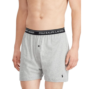 POLO RALPH LAUREN男士平角内裤5件装经典版型棉质针织防夹臀吸汗