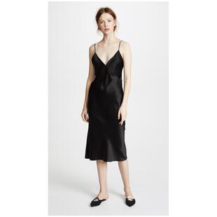 Olivia von Halle女士连衣裙纯色吊带露肩舒适百搭正品OHALL30061