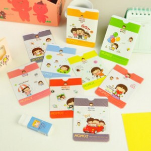 卜沐 可爱甜美momoi女孩公交卡套证件套银行卡套身份证套双卡袋