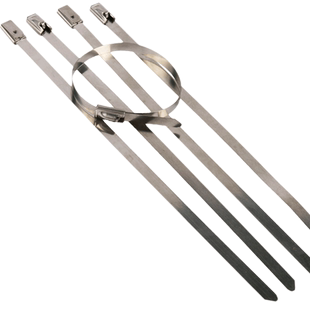 扎带304不锈钢扎带自锁式金属卡扣抱箍室外白钢收束带铁丝固定器