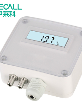 伊莱科数显微压差变送器管道风机风压空气气体压差传感器ELM110