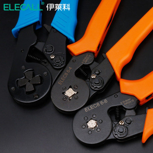 伊莱科迷你管型压线钳冷压端子钳多功能棘轮式压接钳针形夹线工具 - 封面
