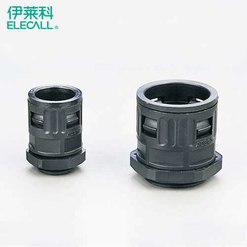 塑料波纹管尼龙绝缘隔热黑色接头