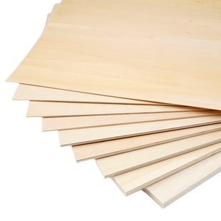 三合板薄木板边角料diy手工实木椴木板定制薄木片薄板隔板小薄片