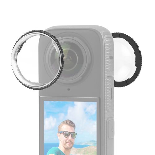 PULUZ胖牛  适用影石Insta360 X4相机镜头升级旋转式PC保护镜保护
