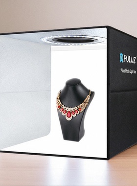 胖牛30cm摄影棚简易可折叠LED环形灯手机拍摄产品图无频闪易收纳