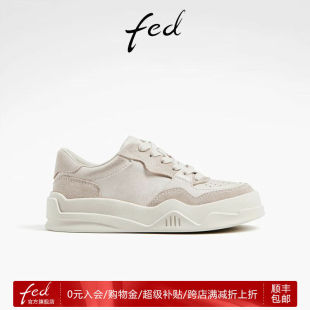 女鞋 真皮德训鞋 运动休闲鞋 FED轻便板鞋 D0807 新款 女款 YA099 女秋季