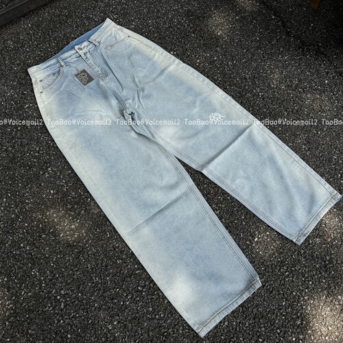 mertra baggy jeans美式复古弯刀牛仔裤欧美小众宽松休闲直筒长裤