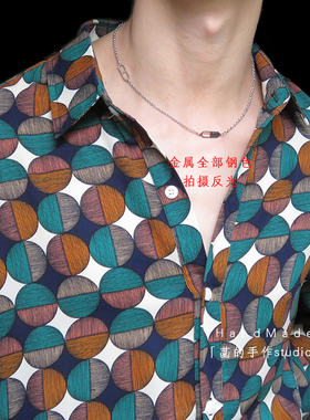 小众设计幸运钛钢短款学生锁骨链