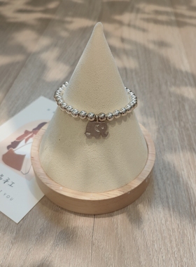 S925纯银手链女复古手工泰银小象【吉祥】银珠时尚百搭手串礼物