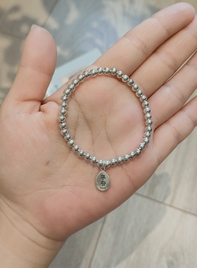 包邮s925纯银平安喜乐手链女款红玛瑙手串手饰送闺蜜高级设计感