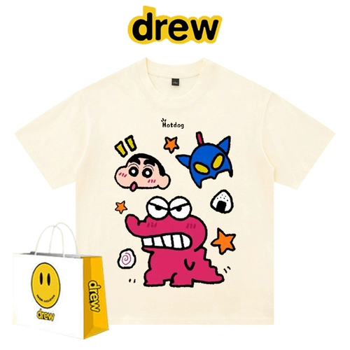 Мультяшный летний хлопковый монстр, универсальная футболка для влюбленных подходит для мужчин и женщин, короткий рукав, свободный крой