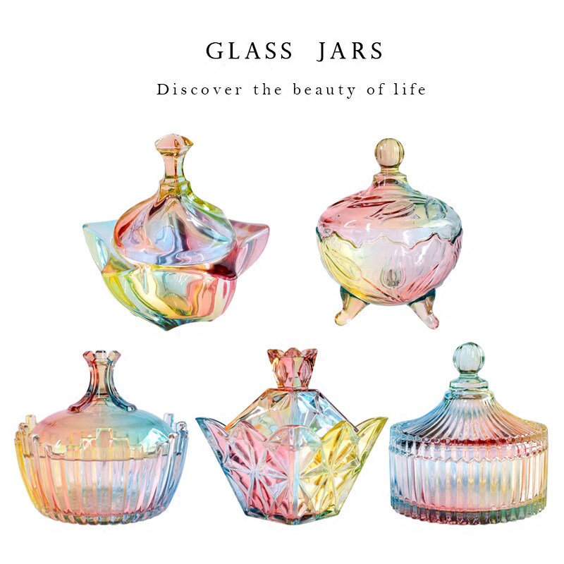 European style Storage tank Dream Colorful Glass jar dresser Jewelry jar desk Debris Storage Jar Candy jarin the Home accessories , Decorative items , Storage tank  category - from Buy2taobao.com to provide professional Taobao agent buy service
