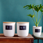 北欧风格 大容量陶瓷密封罐大号储物罐简约百搭收纳罐坚果瓜子罐子